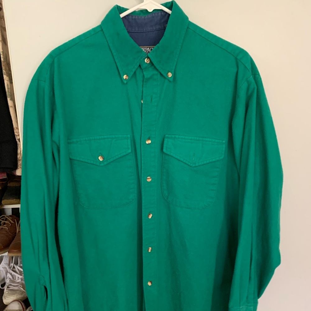 Backpacker flannel L Green